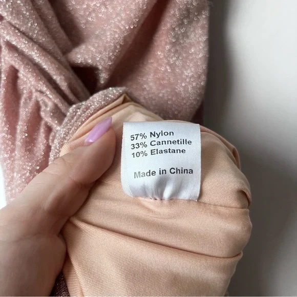 Princess Polly Shayla Champagne Sparkle Bodycon Mini Dress 2 - Picture 7 of 11